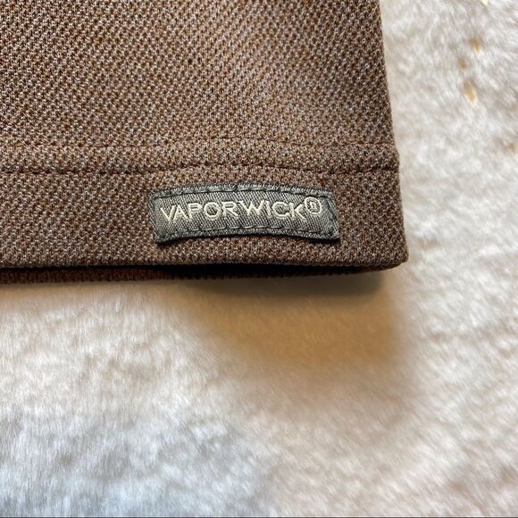 The North Face 1/4 Zip Long Sleeve Shirt Brown Gray - Picture 4 of 10